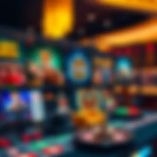 Exquisite online casino interface showcasing diverse games