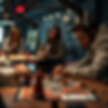 A strategic card game in progress