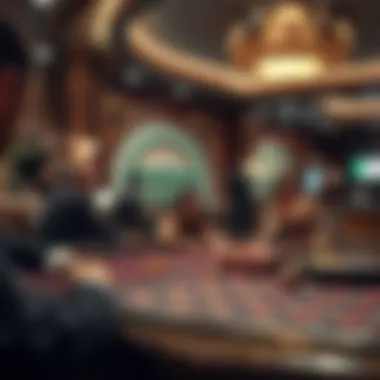 Historical representation of gambling practices through the ages.