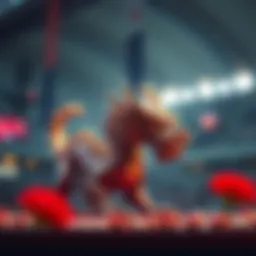 Symbolic representation of luck in betting with a dragon theme