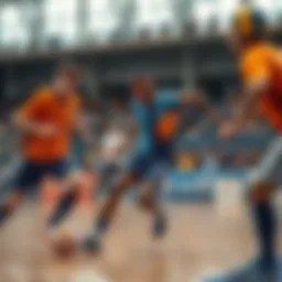 Futsal game in action highlighting strategic plays