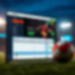 User interface of KickoffBet platform