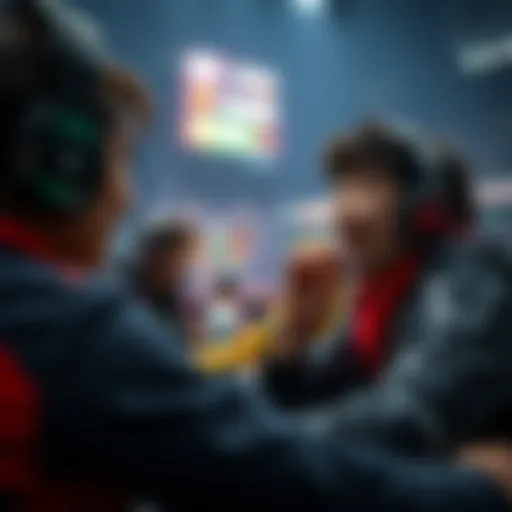 Intense moment during an LPL playoff match