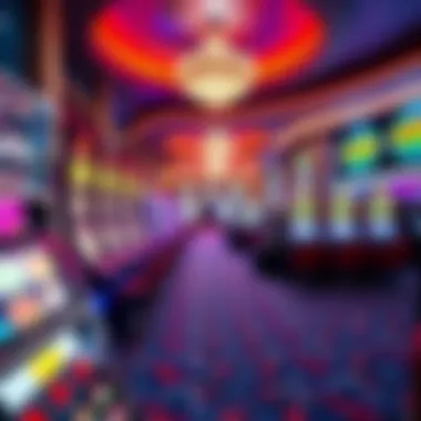 A captivating view of a modern casino featuring Olympus slots