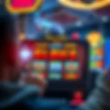 Vibrant online mobile slot game interface