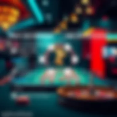 Graphical representation of pros and cons of online casinos