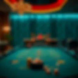 Luxurious Baccarat Table Setup