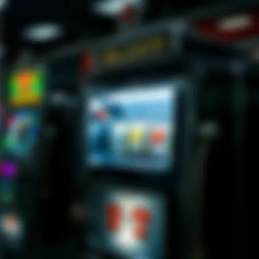 Intricate design of a classic slot machine