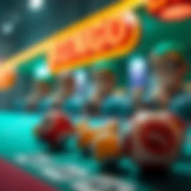 Strategic bingo gameplay illustration