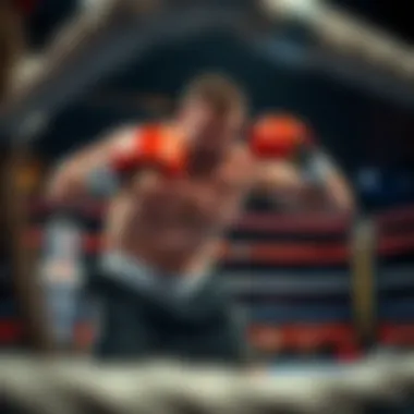 Tyson Fury showcasing his boxing technique in the ring