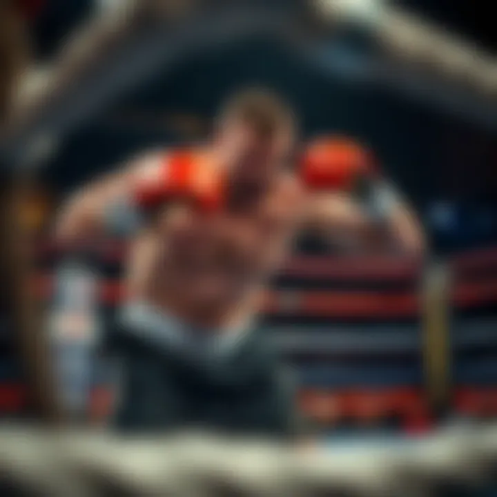 Tyson Fury showcasing his boxing technique in the ring