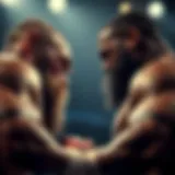 Intense face-off between Tyson Fury and Francis Ngannou